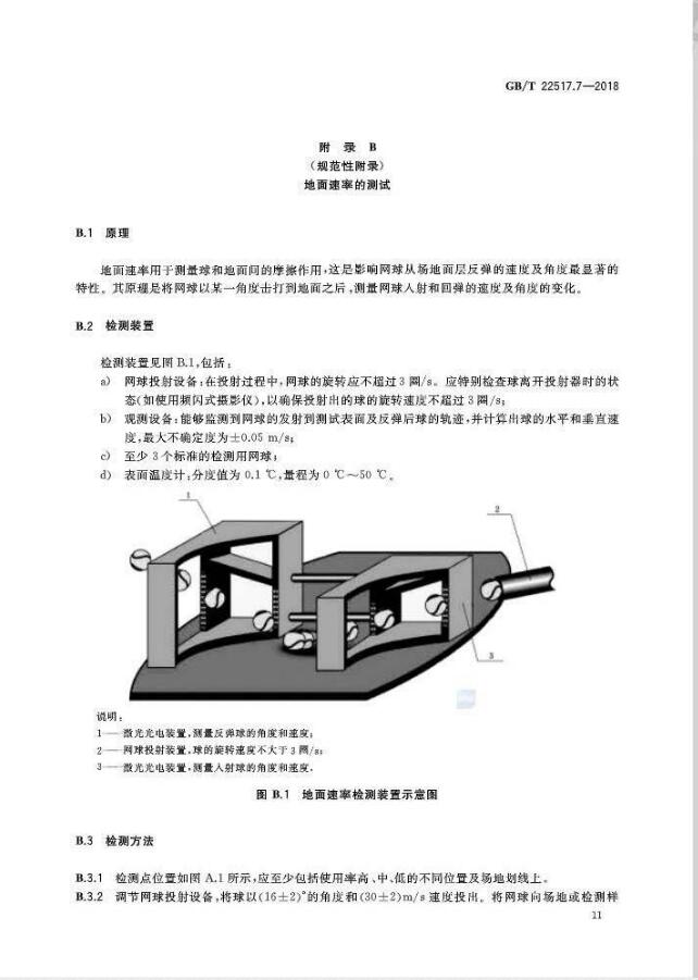 GBT 22517.7-2018体育场地使用要求及检验方法 第7部分：网球场地